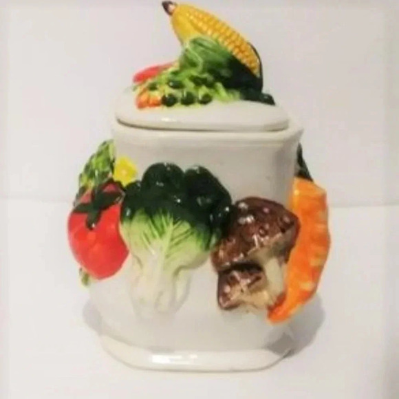 kmo Other - KMO Vintage Fruit Canister Jar with Lid